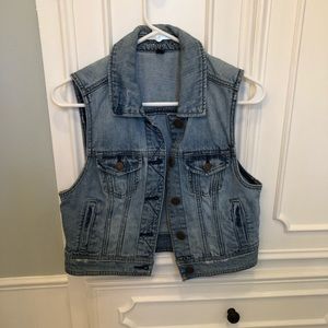 American Eagle Blue Jean Vest